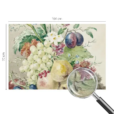 Papier peint photographique sur tissu non tissé Fleurs et fruits