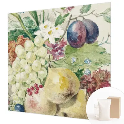 Papier peint photographique sur tissu non tissé Fleurs et fruits