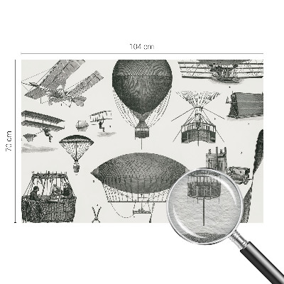 Papier peint panoramique salon avec motif « História letectva »