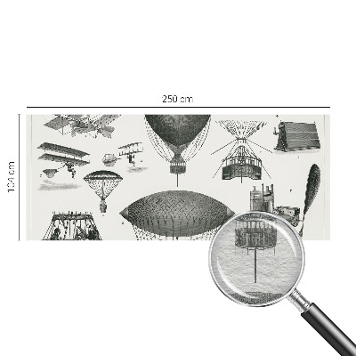 Papier peint panoramique salon avec motif « História letectva »