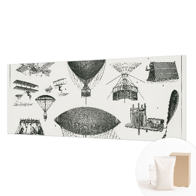Papier peint panoramique salon avec motif « História letectva »