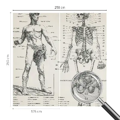 Papier peint intissé Anatomie classique