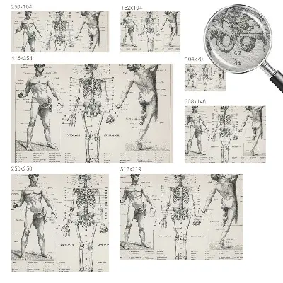 Papier peint intissé Anatomie classique