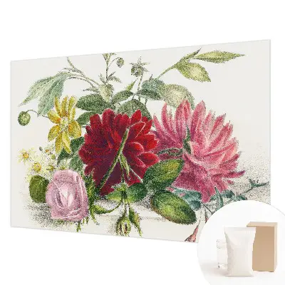 Papier peint photo sur tissu non tissé bouquet de fleurs