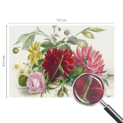 Papier peint photo sur tissu non tissé bouquet de fleurs
