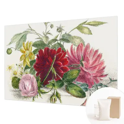 Papier peint photo sur tissu non tissé bouquet de fleurs