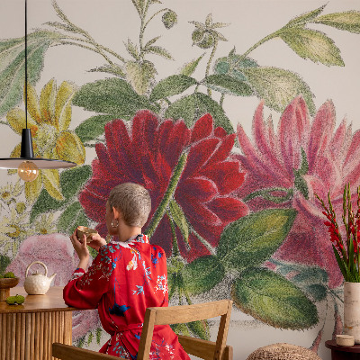 Papier peint panoramique chambre Kytica kvetov