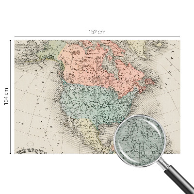 Papier peint panoramique chambre adulte Historická mapa