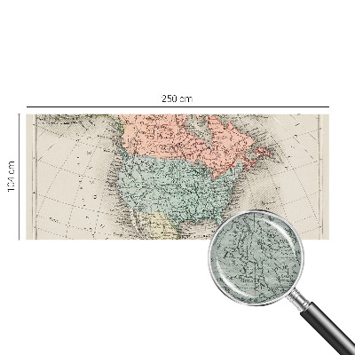 Papier peint panoramique chambre adulte Historická mapa