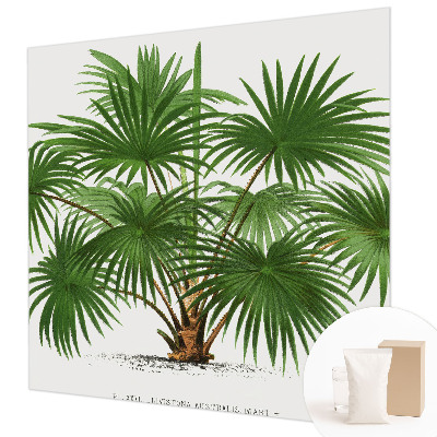 Papier peint panoramique haut de gamme avec un motif exotique