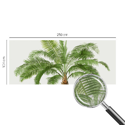 Papier peint panoramique de haute qualité avec un motif de palmier brillant