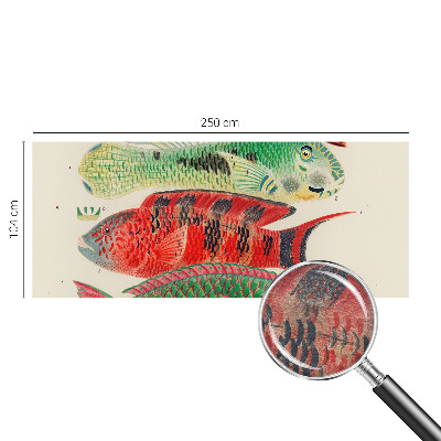 Papier peint panoramique facile à poser Exotické ryby