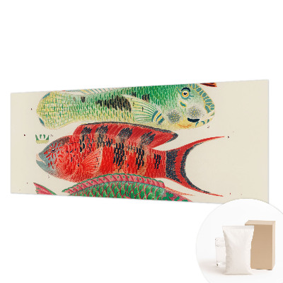 Papier peint panoramique facile à poser avec un motif de poissons exotiques