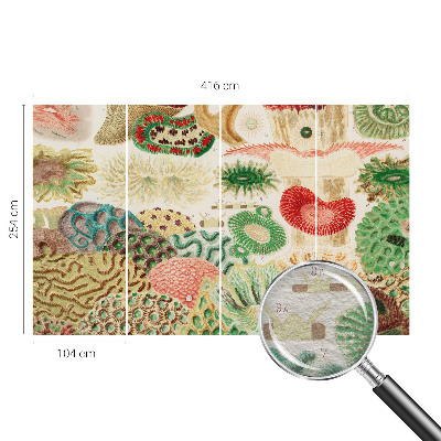 Papier peint panoramique intissé moderne Organické tvary