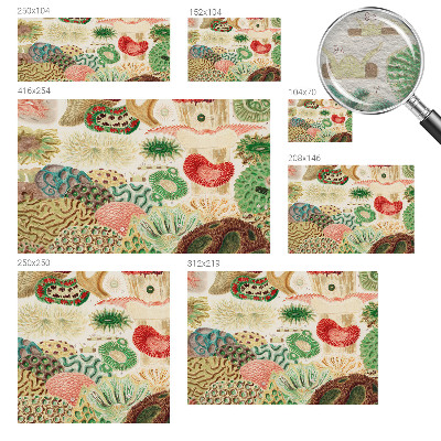 Papier peint panoramique intissé moderne Organické tvary