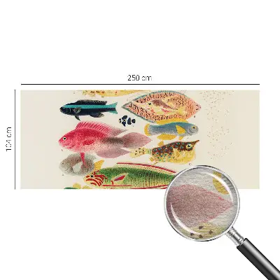 Papier peint photo imprimé sur tissu non tissé Poissons colorés