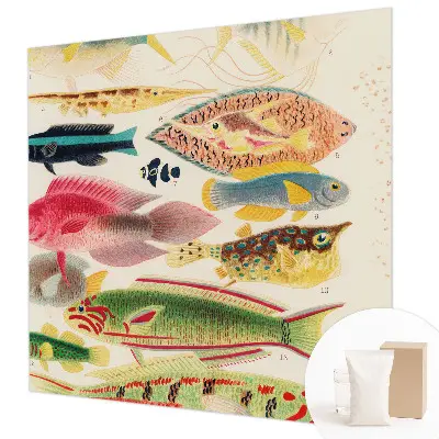Papier peint photo imprimé sur tissu non tissé Poissons colorés