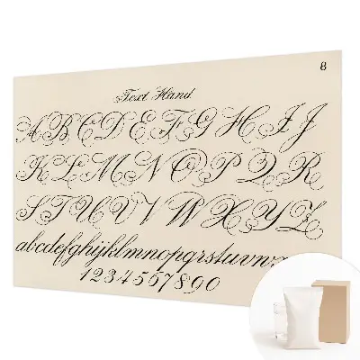 Papier peint photo sur tissu non tissé Écriture calligraphique