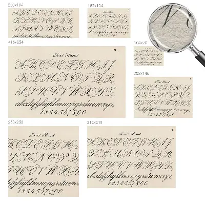 Papier peint photo sur tissu non tissé Écriture calligraphique