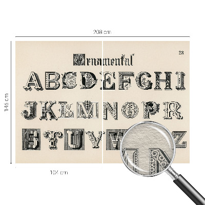 Papier peint chambre moderne Dekoratívne písmená