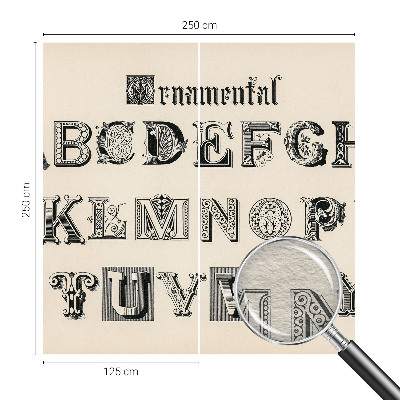 Papier peint chambre moderne Dekoratívne písmená
