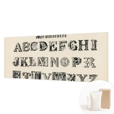 Papier peint chambre moderne avec motif de lettres décoratives