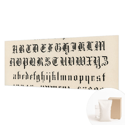 Papier peint panoramique avec motif de lettres gothiques