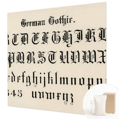 Papier peint intissé imprimé Lettres gothiques