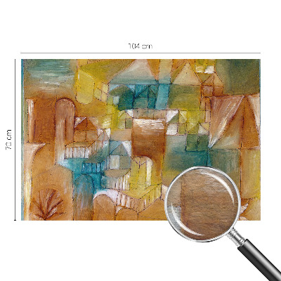 Papier peint panoramique intissé avec un motif de structures géométriques
