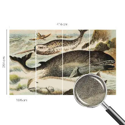 Papier peint photo imprimé sur tissu non tissé géants des mers