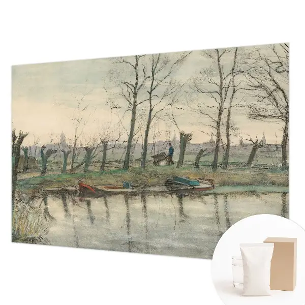 Papier peint intissé imprimé paysage d'hiver