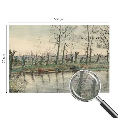 Papier peint intissé imprimé paysage d'hiver