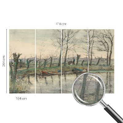 Papier peint panoramique enfant Zimná krajina