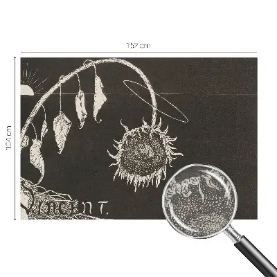 Papier peint photo grand format pour le mur tournesol nostalgique