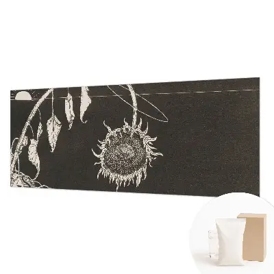 Papier peint photo grand format pour le mur tournesol nostalgique