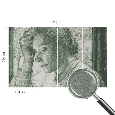 Papier peint panoramique moderne Reflexívna žena