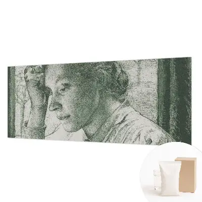 Papier peint intissé femme réfléchissante