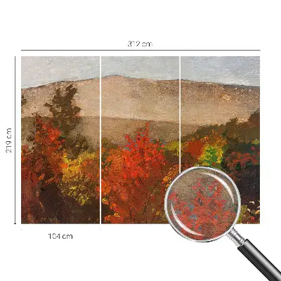 Papier peint photographique sur tissu non tissé Panorama d'automne