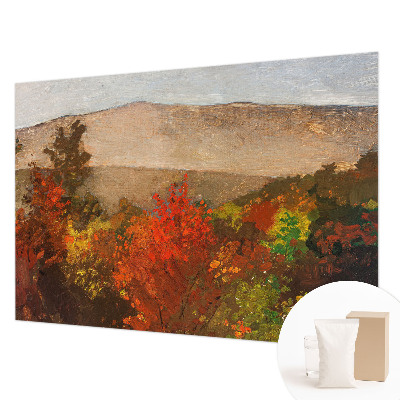 Papier peint panoramique intissé moderne avec un motif de panorama automnal
