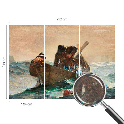Papier peint photographique salon avec un motif d'aventure marine
