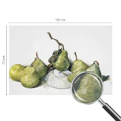 Papier peint photographique intissé poires aquarelle