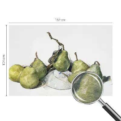 Papier peint photographique intissé poires aquarelle