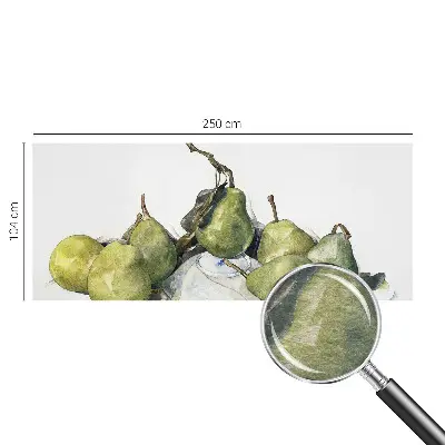 Papier peint photographique intissé poires aquarelle