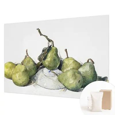 Papier peint photographique intissé poires aquarelle