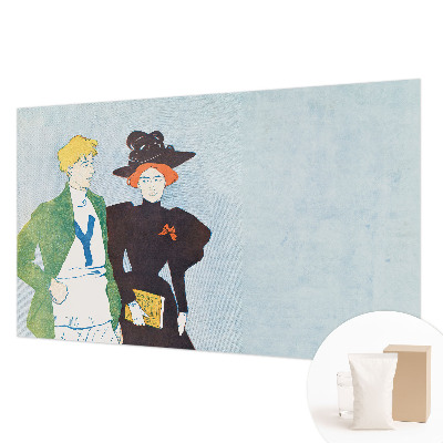 Poster mural panoramique au style rétro