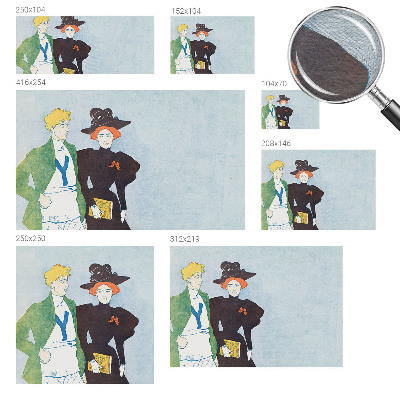 Poster mural panoramique Retro štýl