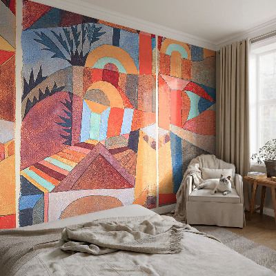 Papier peint chambre moderne Farebná mozaika