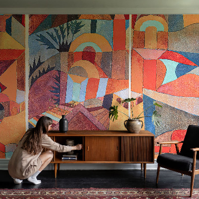 Papier peint chambre moderne Farebná mozaika