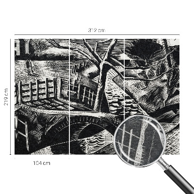 Papier peint salon moderne Architektonická krajina