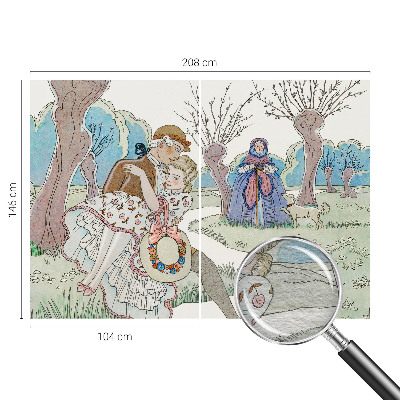 Papier peint panoramique Romantická scéna